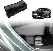 1 Pack Under Seat Storage Box Organizer, Compatible with Hummer EV 2024,Under Seat Storage Box Car Organizer for Hummer EV, with Zipped Lid, 2 Side Handles, Black