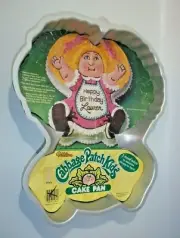 Vintage 1984 Wilton Cabbage Patch Kids Cake Pan Mold with Cover Sheet