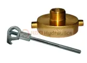 FIRE HYDRANT ADAPTER COMBO 2-1/2" NST(F) x 1" NPT(M) w/ HD Hydrant Wrench