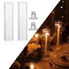 2x Candle Holders Candlestick Holders for Outdoor Holiday Wedding