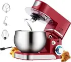5 Qt 1000W Tilt-Head Stand Mixer with Stainless Steel Bowl and Attachments