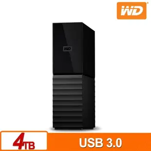 WD My Book 4TB 3.5吋外接硬碟 WDBBGB0040HBK