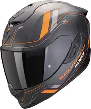 Scorpion Exo-1400 Evo 2 Carbon Air Mirage Helmet, black-orange, Size S for Men Black Orange