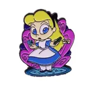 CARTOON STYLE ALICE IN WONDERLAND ENAMEL PIN - FREE AU POST - AU STOCK