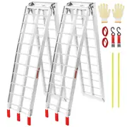 2-Pack Aluminum Folding Ramps, 1500LB Capacity for ATV, Motorcycle, Mower
