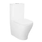 665*430*840mm Inspire Zenitti Ceramic Gloss White Tornado Back To Wall Toilet