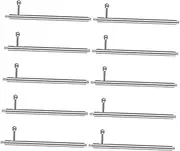 HOMSFOU 10pcs Stainless Steel Watch Band Pin Replacement Quick Release Spring Bars for Versatile Watch Remover Tool