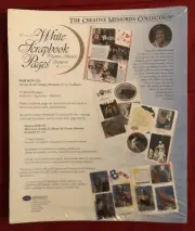 Creative Memories 8 1/2 X 11 PLAIN WHITE Scrapbook Pages #RCM-11S