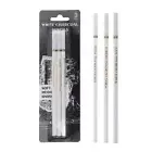 3pcs Professional White Charcoal Pencils White Chalk Pencils for Artist Beginner