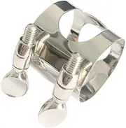 ifundom Nickel-plated Mouthpiece Ligature Clarinet Accessories Clarinet Accessory Clarinet Mouthpiece Ligature Treble Clarinet Ligature Nickel Plated Ligature Clariton Alto Sax Ligature