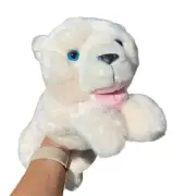 NWT The Petting Zoo 16” Puppet Polar Bear Plush Recycled Materials NEW