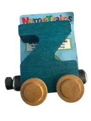 Name Trains Bright Blue Z Wooden Railway System Maple Landmark Thomas Brio USA