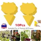10Pcs Dual Sided Sticky Trap Insect Killer Whitefly Thrip Fruit Fly Gnat