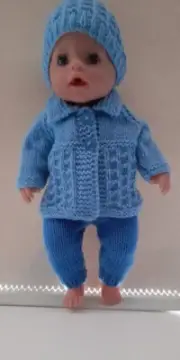 dolls clothes knitting patterns to fit 16 to 17 inch baby dolls