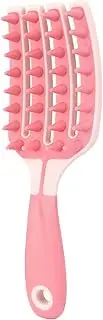 Silicone Scalp Massager Brush - Detangling Comb with Soft Bristles for Hair Growth, Shower & Travel | Gentle Shampoo Brush & Scalp Exfoliator (pink)