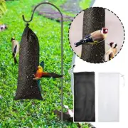 Hanging Bird Food Bag Hexagonal Mesh Drawstring Bag for Hanging Parrot Fee H7N1