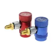 Adjustable Quick Coupler Adapter R1234YF A/C Manifold Gauges High/Low Connector