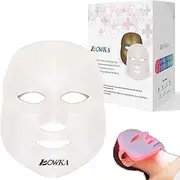 BOWKA LED Face Mask, Light Photon Face Spa Skin Care Skin Tightening for Skin Rejuvenation, Wrinkle Treatment, Anti Acne, Anti Wrinkle, Anti Blemish, Freckles Removal
