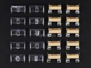 10pcs PCB Circuit Board Mount Glass Tube Fuse Holder with Cover Shield Set Kit