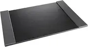 Artistic Monticello Executive Desk Pad, Smooth Writing Desk Mat That Protects Desktop from Scratches & Stains, 24" x 19", Black/Gray