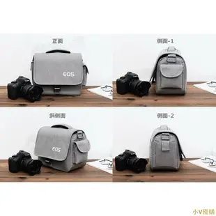 小V優購相機包適用於Canon攝影包單眼相機包微單眼類單眼防水M50M6M100復古文藝一機二鏡側背包