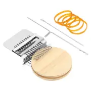 10 Hooks Mini Weaving Machine Kit, Weave Tool with Accessories, Style 1