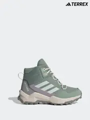 adidas Green White Terrex AX4R Mid Trainers (E41157) | $104