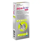 Bravecto Plus For Cats 1.2-2.8 Kg (Green) 1 Pipette