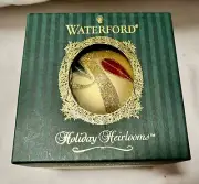 Vintage Waterford Holiday Heirlooms Lucerne Gold Ball Opulence Collection 1997