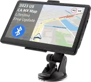 Liontru 2023 Bluetooth GPS Navigation for Car, 7 inch Truck GPS Navigator