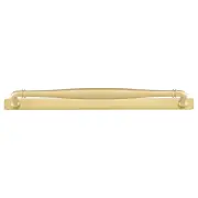 Sarlat Cabinet Pull w Backplate CTC320mm Brushed Gold PVD