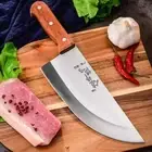 Chef Knife Heavy Duty Cleaver for Bone Meat Vegetables 5CR15 Steel Kitchen Tool