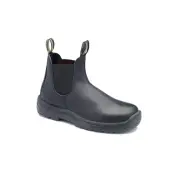 179-090 Steel Toe Slip-On Elastic Side Boots w/ Kick Guard, Black, AU 9, US 10