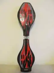 34" Waveboard Rip Stik Two Flashing Wheels Road Surfing Skateboard Red