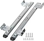 Drawer runners Drawer Runners,Heavy duty drawer runners, 2 Pieces Keyboard Shelf Runners, for Under Desk Computer Slides, Table Extension Metal Slide Rail, 50kg Load Capacity x L 350mm x L 350mm(W 27m