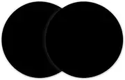 2 Pack Multi-Purpose Silicone Microwave Mat, 12 Inch Non-Stick Silicone Baking Mat for Bottom of Oven, Heat Resistant - Black