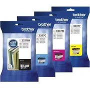 Brother LC-3337BK, C, M, Y Set of 4 Inkjet Cartridges