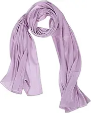 [FOMIYES] Soft Transparent Polyester Hijab Scarves Summer Shawl Wraps Headscarf for Spring Summer Beach Wedding Dresses Accessories