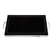 Silver Electric Warming Tray 24 X 17 Large Food Warmer Buffet Server with 3-Temp