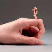 Resin 1/64 Painted Bald Zombie Mini Doll Figure Model Diorama Miniature Toys