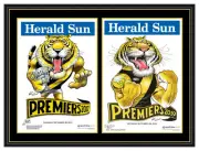 2019 & 2017 AFL PREMIERS RICHMOND TIGERS MARK KNIGHT WEG PRESALE FRAMED