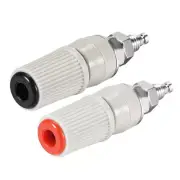 1 Pair Binding Post M5 Thread Power Amplifier Connector Banana Plug Jack Socket