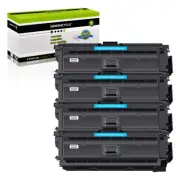 4PK CF361A Cyan Toner Cartridge Fit For HP LaserJet Enterprise M553n M553dn 508A