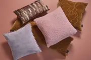 Sherpa Filled Square Cushion (Mauve) - 45x45cm
