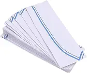 [WOFASHPURET] 40pcs Disposable Chef Hats Lightweight Headgear Simple Kitchen Accessories for Cooks Blue