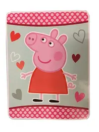 在飛比找Yahoo!奇摩拍賣優惠-預購 美國帶回  peppa pig 粉紅佩佩豬 柔軟小毛毯