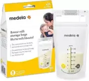 Medela Breast Milk Storage Bags, 180ml, Freezer Safe, resealable, 50 Pack