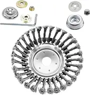 Ylnailky Indestructible Trimmer - 8 Inch Unbreakable Steel Wire Grass Eater Head,Wacker Accessories for Farm Field Clearing Driveway Bush Patio Landscaping Sidewalk Hedge Fence