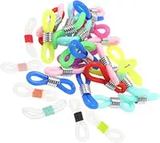 [Yardenfun] 100pcs Eyeglass Chain Ends Glasses Strap Connectors for Sunglasses Masks Flexible and Stylish Holders for Craft Projects Everyday Use