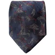 Brooks Brothers Mens Tie Navy W/Geese 100% Silk XL USA NWT